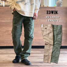 画像をギャラリービューアに読み込む, EDWIN XV ストレッチ チノ カーゴ パンツ(メンズ)EXK02 FF24-0072【1~2営業発送】