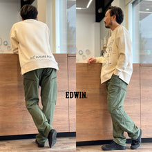 画像をギャラリービューアに読み込む, EDWIN XV ストレッチ チノ カーゴ パンツ(メンズ)EXK02 FF24-0072【1~2営業発送】