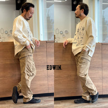 画像をギャラリービューアに読み込む, EDWIN XV ストレッチ チノ カーゴ パンツ(メンズ)EXK02 FF24-0072【1~2営業発送】