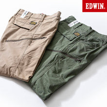 画像をギャラリービューアに読み込む, EDWIN XV ストレッチ チノ カーゴ パンツ(メンズ)EXK02 FF24-0072【1~2営業発送】