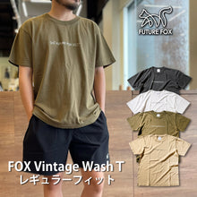 画像をギャラリービューアに読み込む, 【期間限定価格】「FOX Vintage WashT」 コットン100% レギュラーフィット Tシャツ FF24-0058【1~2営業発送】