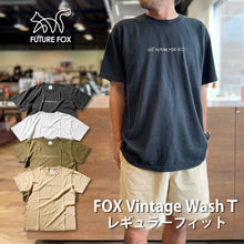 画像をギャラリービューアに読み込む, 【期間限定価格】「FOX Vintage WashT」 コットン100% レギュラーフィット Tシャツ FF24-0058【1~2営業発送】