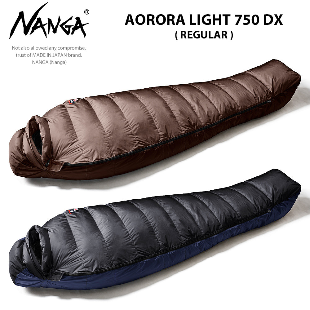 NANGA ナンガ オーロラ750DX レギュラー ブラック - 寝袋/寝具