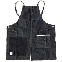 画像をギャラリービューアに読み込む, 【予約販売 7月上旬~お届け】ブラック デニム エプロン(鍛冶屋のエプロン) JOHNBULL JA035 FF23-0021【1~2営業発送】