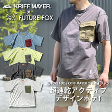画像をギャラリービューアに読み込む, 新商品 7月5日(土)正午～発売「KRIFF MAYER ＆ FUTURE FOXコラボTシャツ 」 超速乾アクティブデザインポケT　FF25-0073【2～3営業発送】

