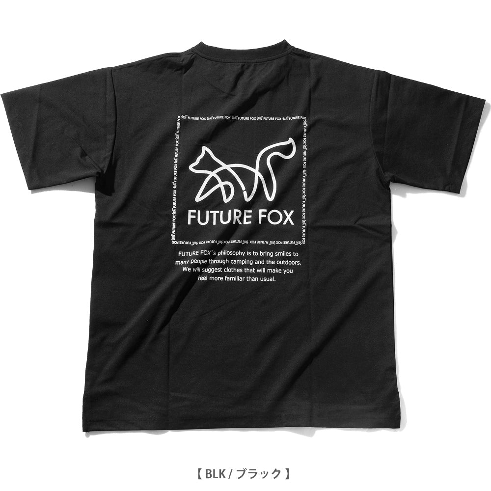 完売【バックプリント】「FOX ロゴ Ｔ」 エアリーポリ リラックス フィット Tシャツ　FF24-0053【3～5営業発送】