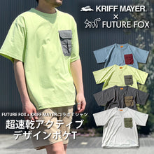 画像をギャラリービューアに読み込む, 新商品 7月5日(土)正午～発売「KRIFF MAYER ＆ FUTURE FOXコラボTシャツ 」 超速乾アクティブデザインポケT　FF25-0073【2～3営業発送】
