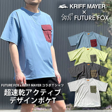 画像をギャラリービューアに読み込む, 新商品 7月5日(土)正午～発売「KRIFF MAYER ＆ FUTURE FOXコラボTシャツ 」 超速乾アクティブデザインポケT　FF25-0073【2～3営業発送】
