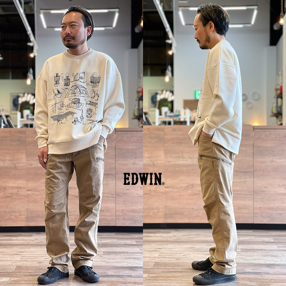 EDWIN XV ストレッチ チノ カーゴ パンツ(メンズ)EXK02 FF24 EDWIN XV ストレッチ チノ カーゴ パンツ(メンズ)EXK02 FF24