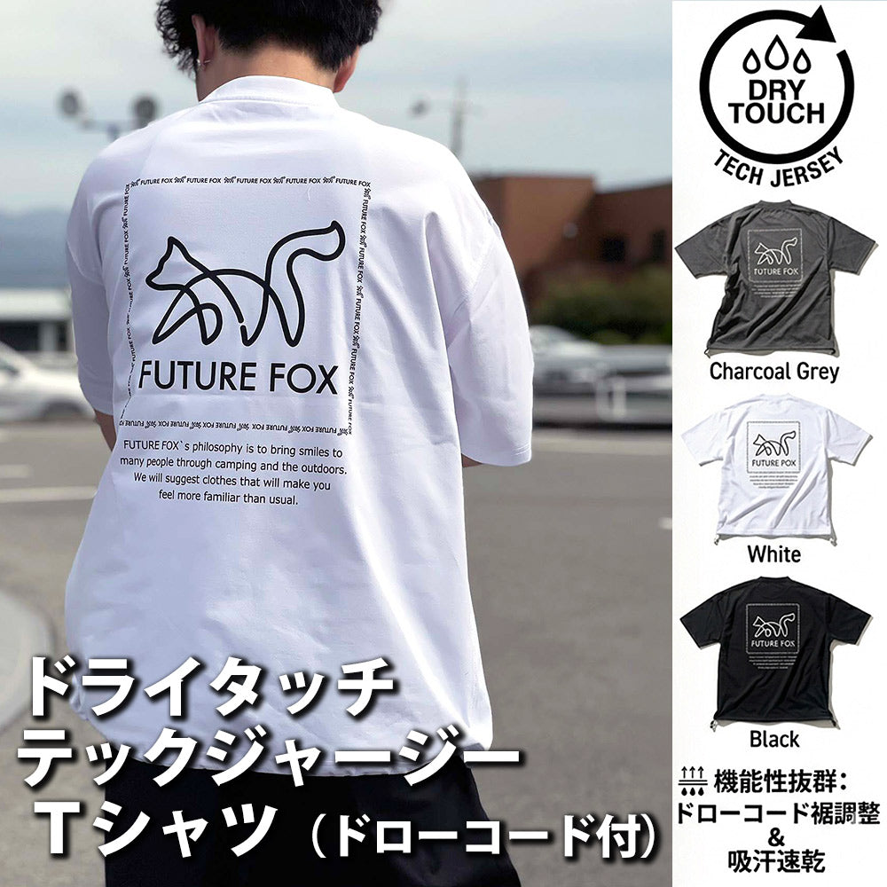 新商品】「FOX ロゴ T」 ドライタッチ テックジャージー ドロスト付き