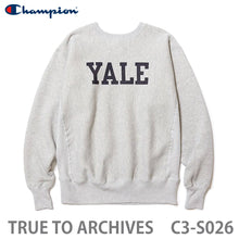 画像をギャラリービューアに読み込む, チャンピオン「TRUE TO ARCHIVES」クルーネック スウェット シャツ YALE FF25-0094【1～2営業発送】
