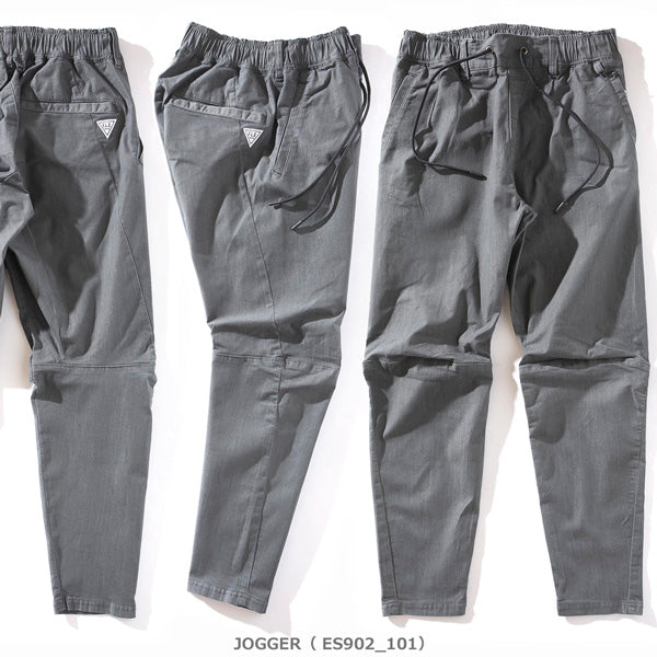 EDWIN F.L.E ナイロン デニム イージー ジョガー テーパード